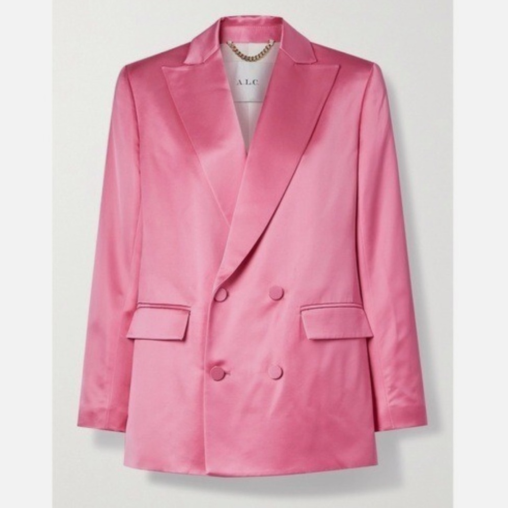 A.L.C. RILEY SATIN DOUBLE-BREASTED TUXEDO JACKET *NWT*